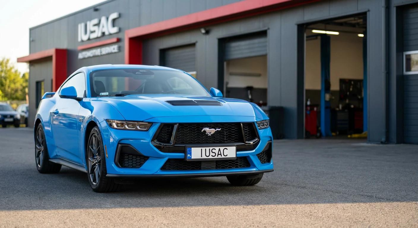 Zarejestrowany Ford Mustang z USA z opłaconą akcyzą i polskimi tablicami rejestracyjnymi IUSAC
