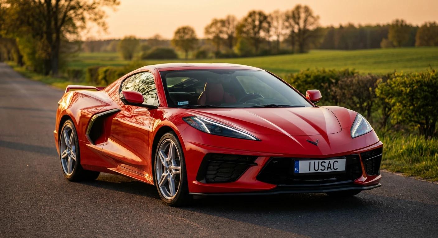 Chevrolet Corvette z USA na drodze w Wielkopolsce - popularny wybór klientów IUSAC