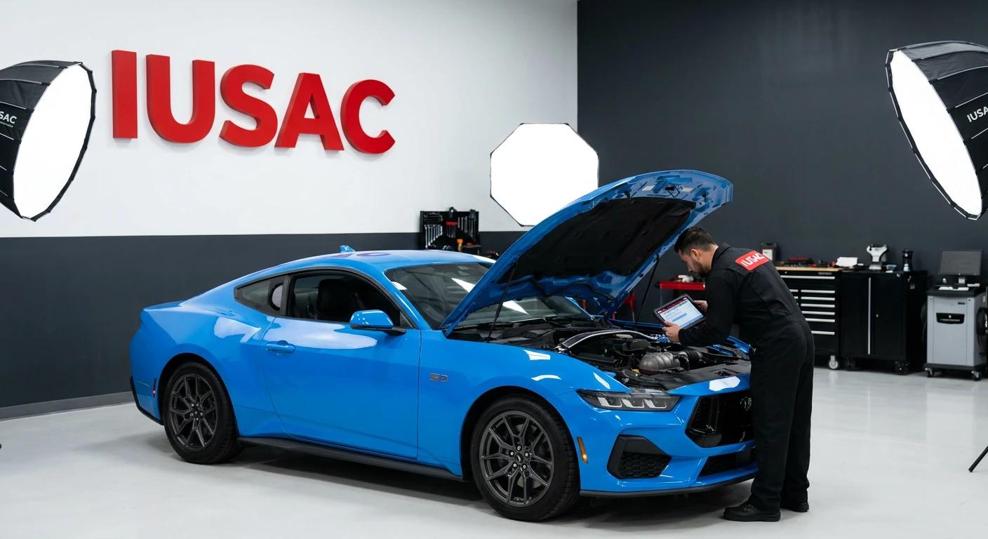 Ford Mustang S650 GT w warsztacie IUSAC przygotowywany do importu z USA w 2026 roku