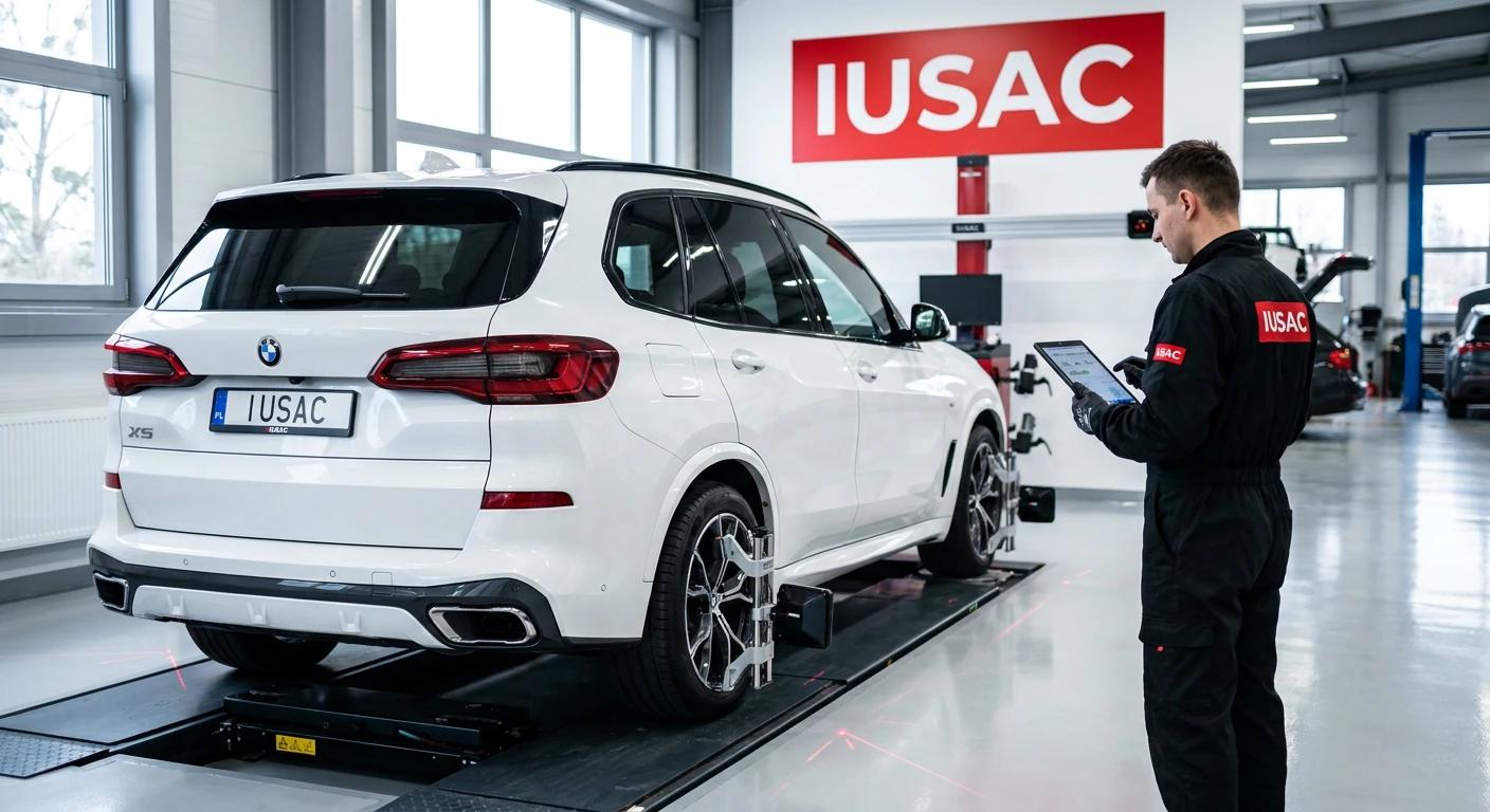 BMW X5 G05 M Sport w garażu IUSAC jako europejska alternatywa dla luksusowego Lexusa RX sprowadzanego z USA