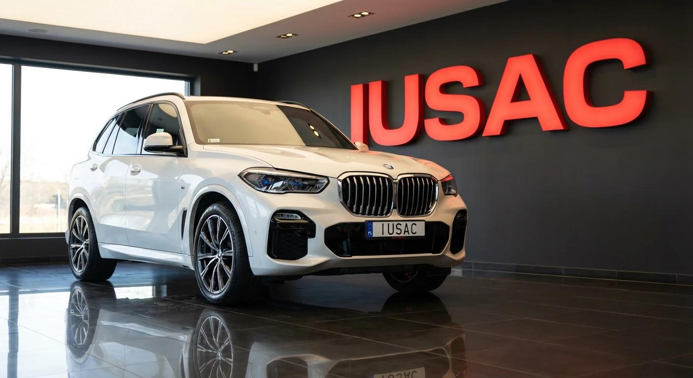 Gotowe do odbioru BMW X5 po zwolnieniu z akcyzy i homologacji w salonie IUSAC