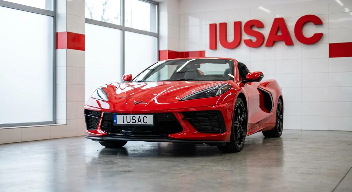 Gotowa realizacja Chevrolet Corvette C8 po naprawie w IUSAC