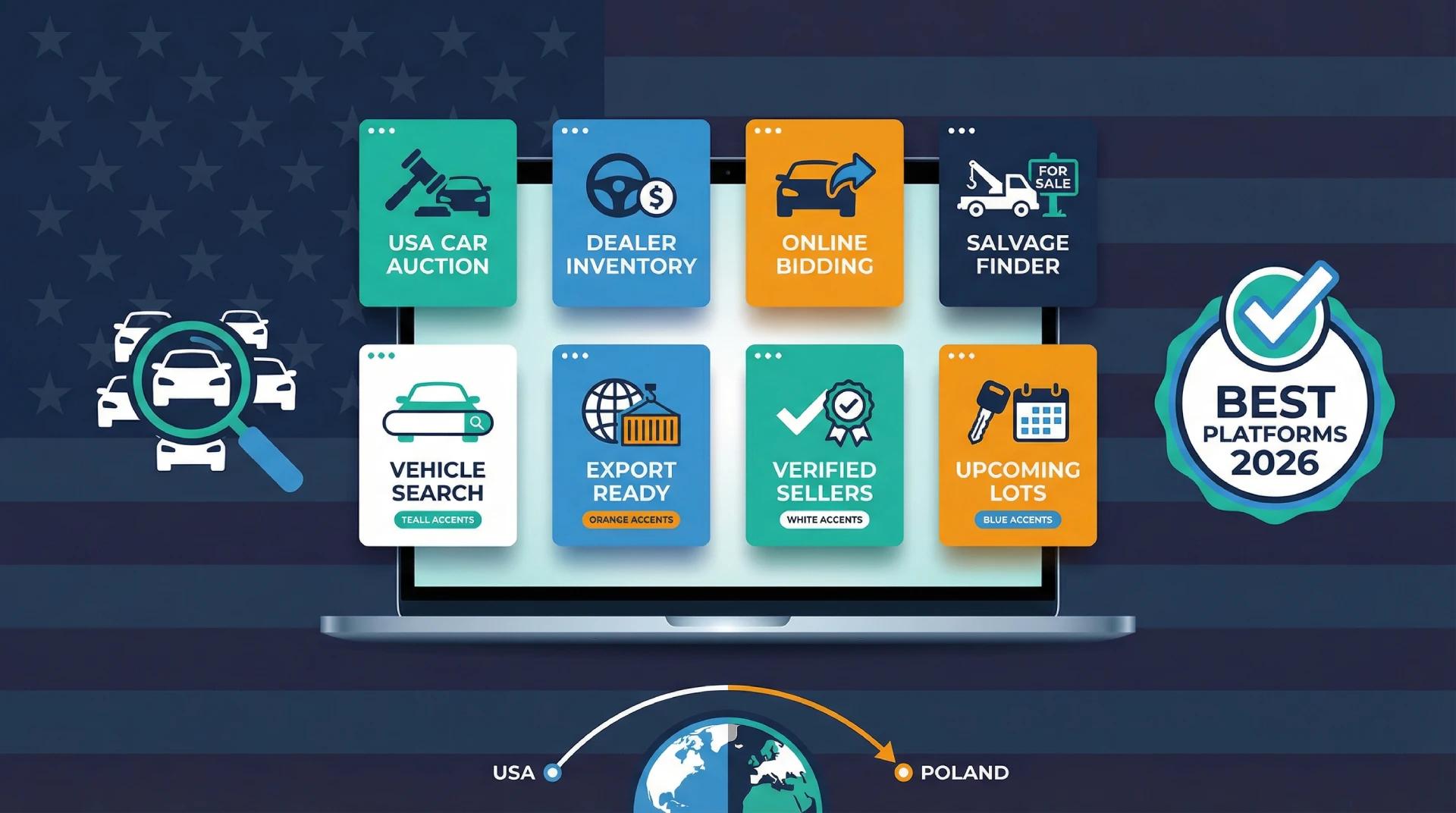 Gdzie szukać aut z USA - przegląd 8 najlepszych platform aukcyjnych i ogłoszeniowych w 2026 roku