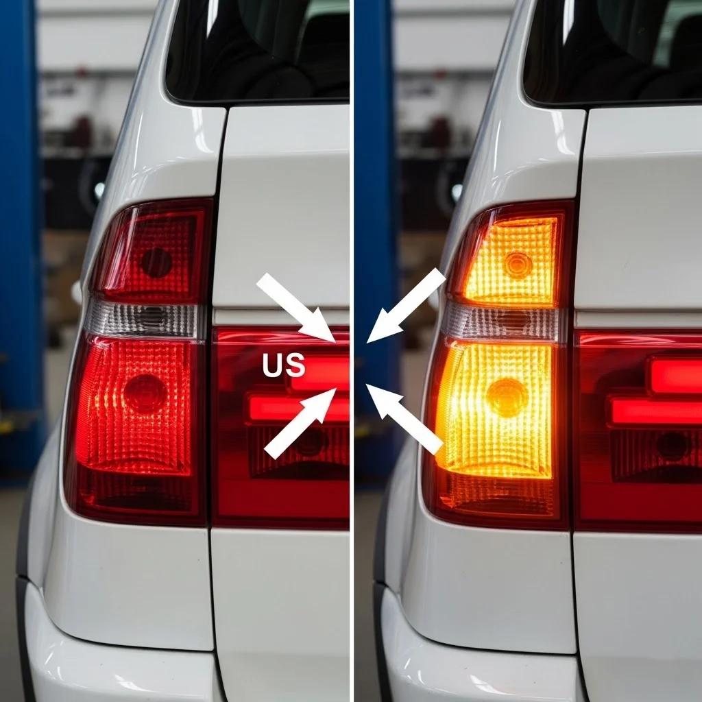 Porównanie tylnich lamp BMW X5