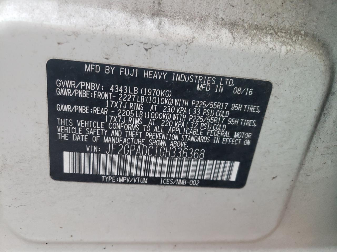 2016 Subaru Crosstrek Premium - zdjęcie 12