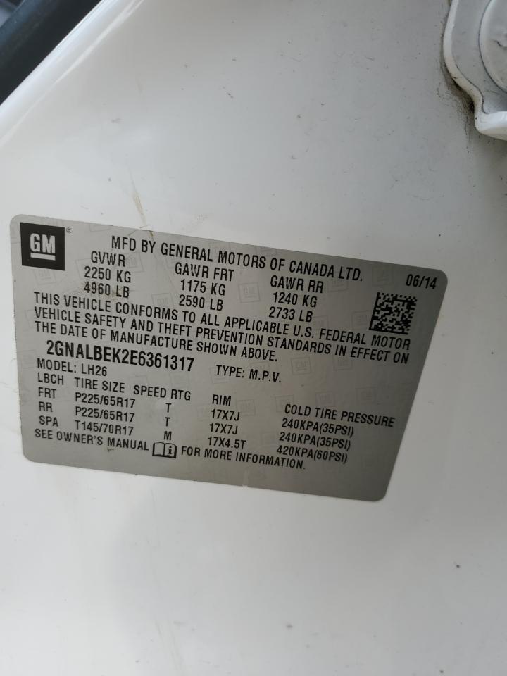 2014 Chevrolet Equinox Lt - zdjęcie 14