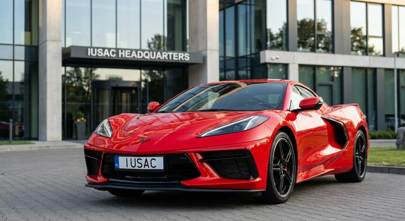 Gotowe sportowe auto z USA sprowadzone przez IUSAC z tablicą rejestracyjną