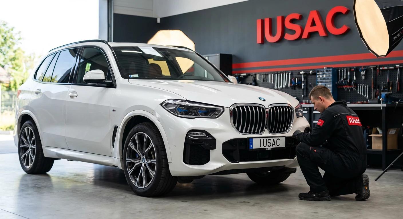 Technik IUSAC sprawdzający BMW X5 z USA dostępne od ręki w nowoczesnym warsztacie w Polsce