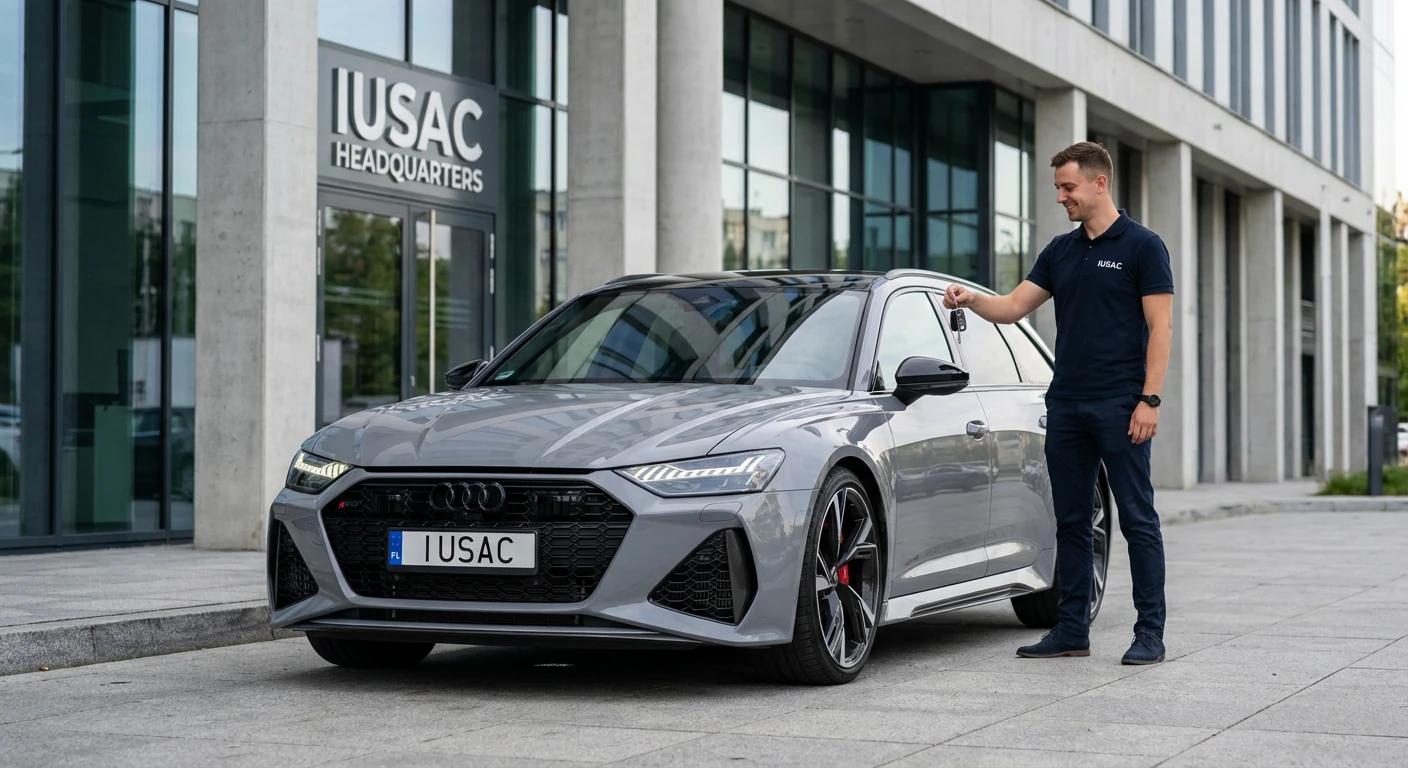 Gotowe do odbioru Audi RS6 po weryfikacji dekoderem VIN i naprawie w IUSAC.