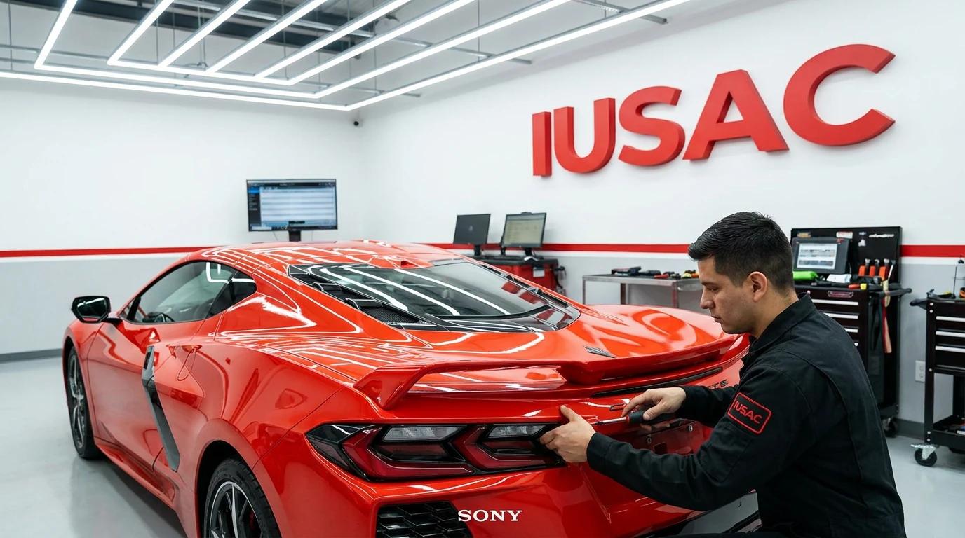 Proces homologacji i przeróbki lamp Chevrolet Corvette z USA w serwisie IUSAC