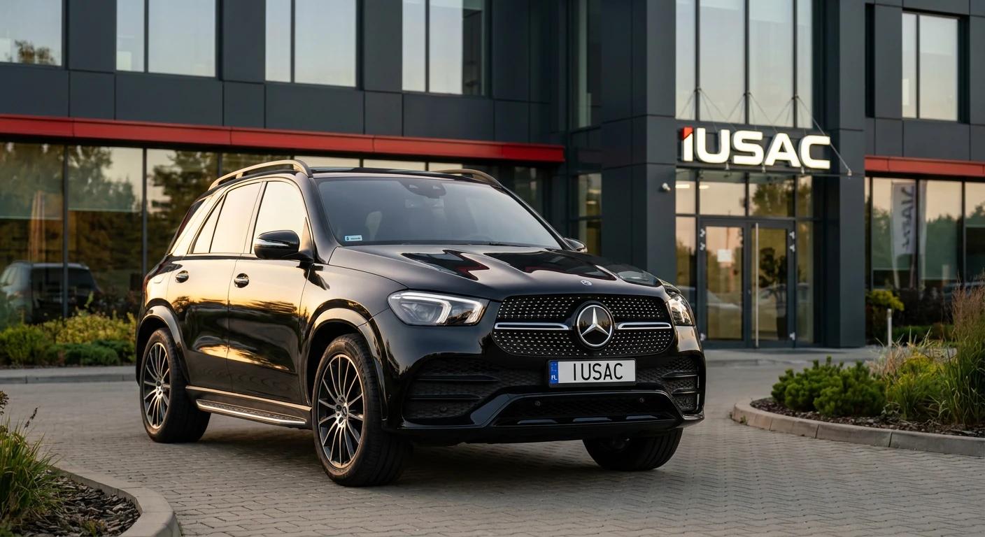 Zarejestrowany w Polsce Mercedes GLE z tablicą IUSAC gotowy do odbioru przez klienta