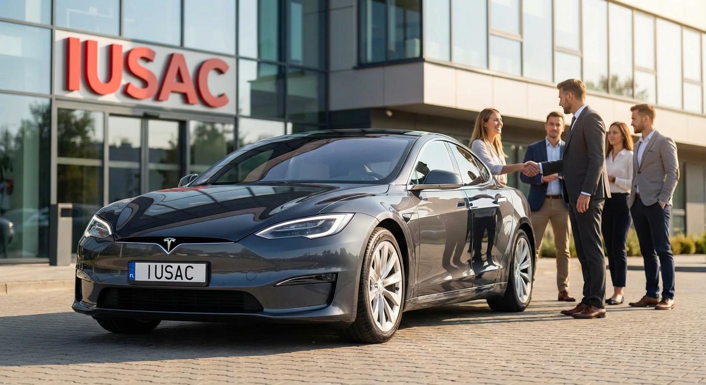 Gotowa do odbioru Tesla Model S sprowadzona z USA przez firmę IUSAC