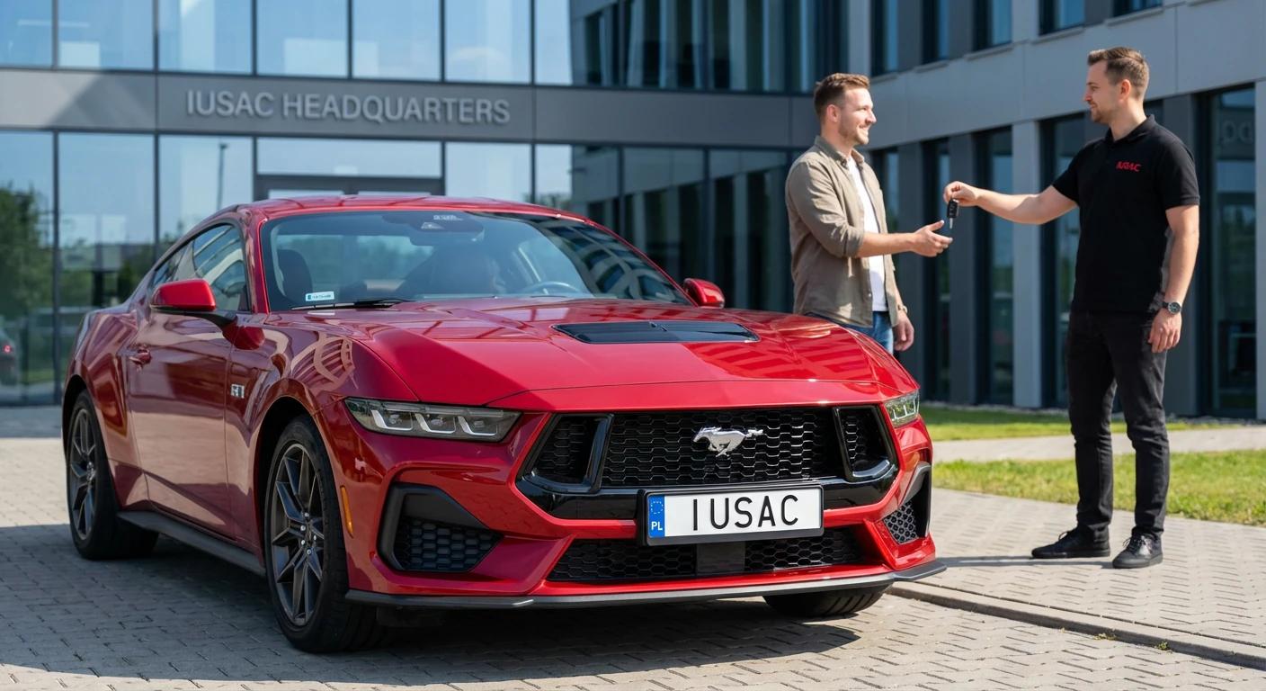 Idealnie odrestaurowany Ford Mustang S650 przekazywany klientowi po pełnej weryfikacji i naprawie przez IUSAC.