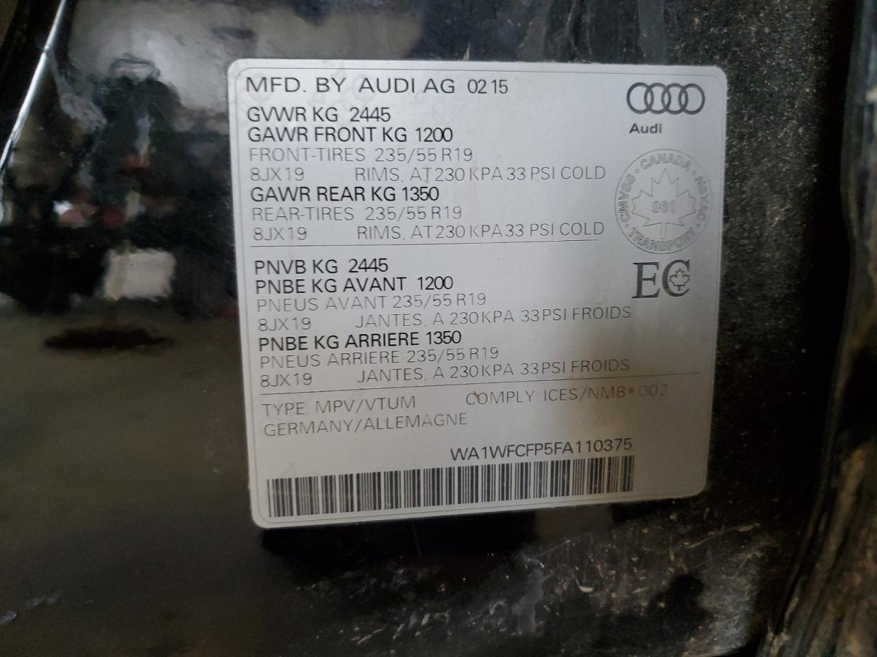 2015 Audi Q5 Prestige - zdjęcie 13