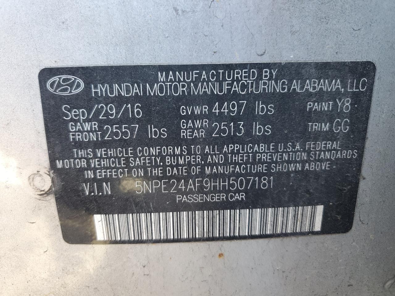 2017 Hyundai Sonata Se - zdjęcie 12
