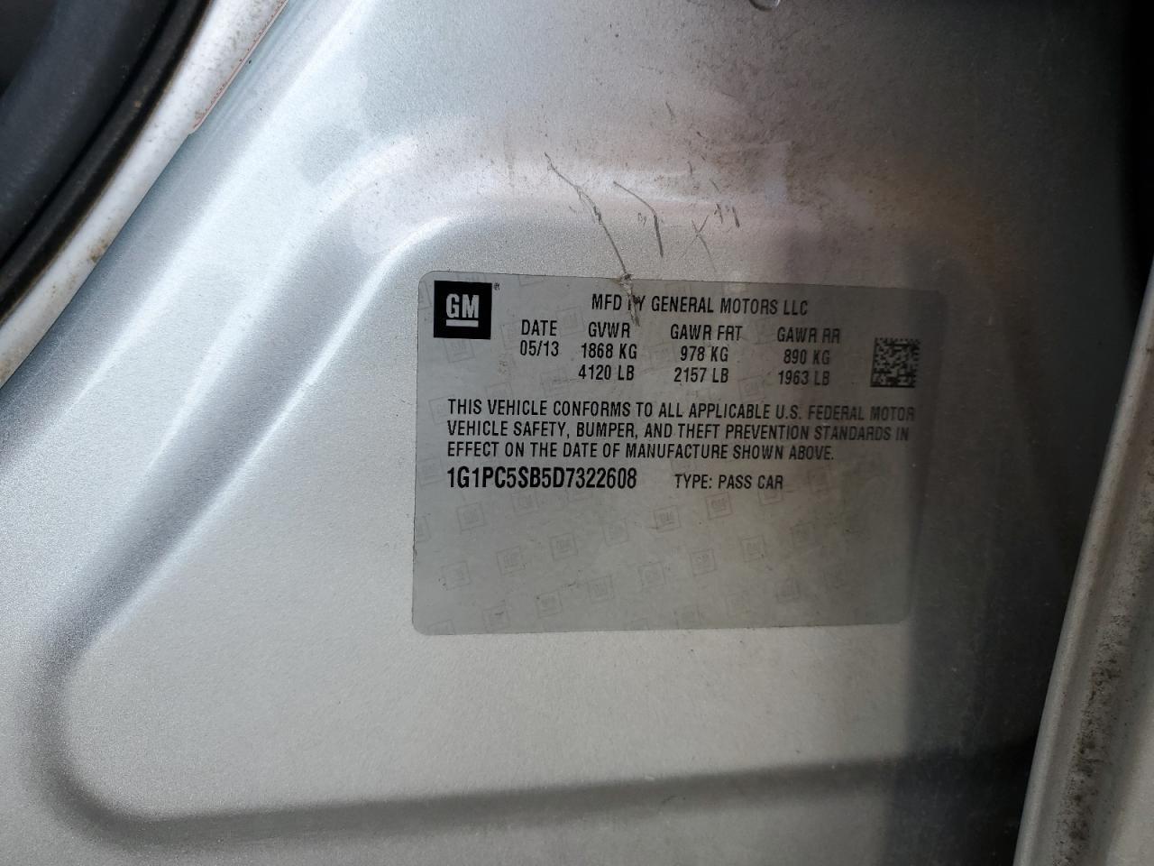 2013 Chevrolet Cruze Lt - zdjęcie 14