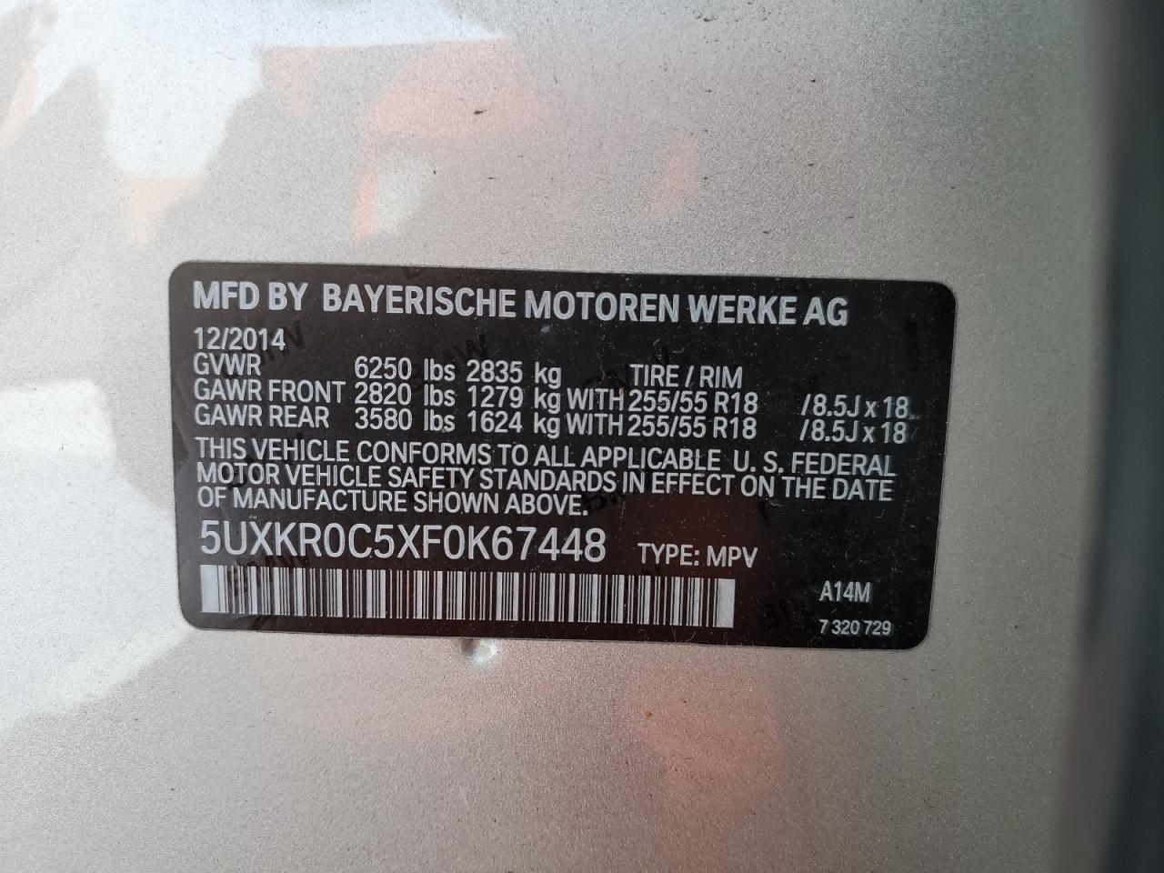 2015 BMW X5 xDrive35I - zdjęcie 13