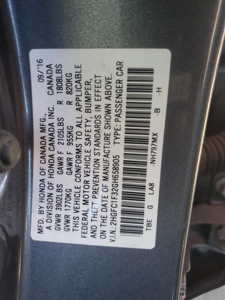 2016 Honda Civic Ex - zdjęcie 12