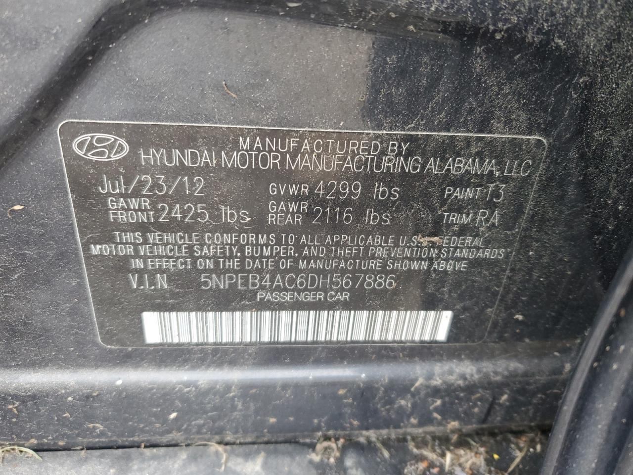 2013 Hyundai Sonata Gls - zdjęcie 12