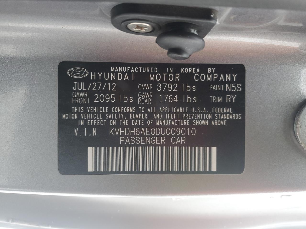 2013 Hyundai Elantra Coupe Gs Gs - zdjęcie 12