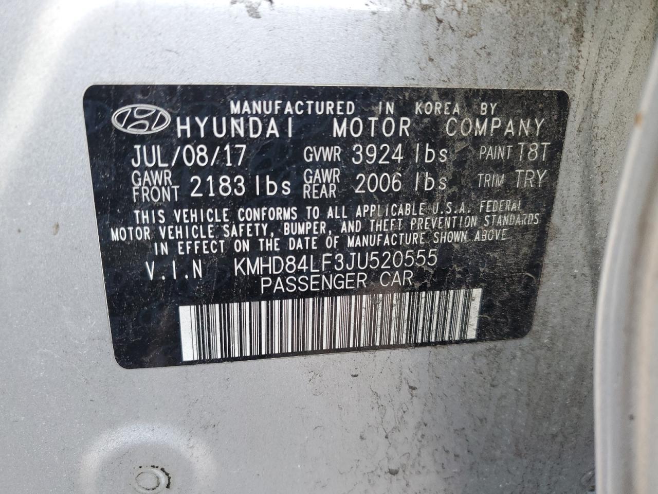 2018 Hyundai Elantra Sel - zdjęcie 12