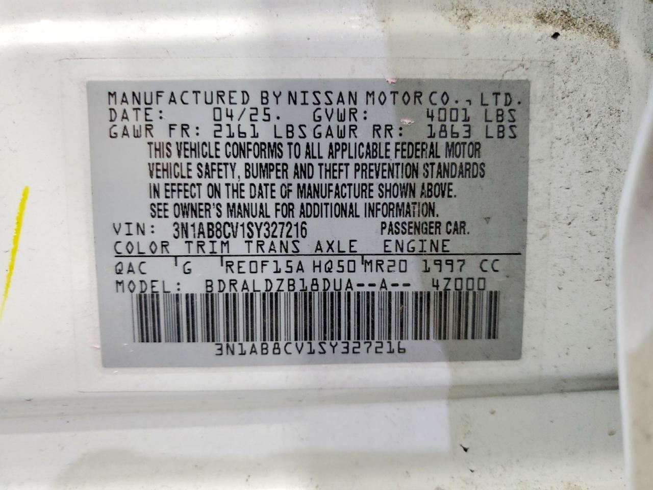 2025 Nissan Sentra Sv - zdjęcie 12