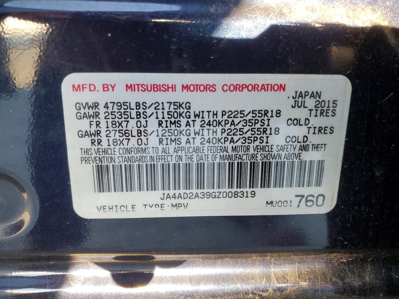 2016 Mitsubishi Outlander Es - zdjęcie 13