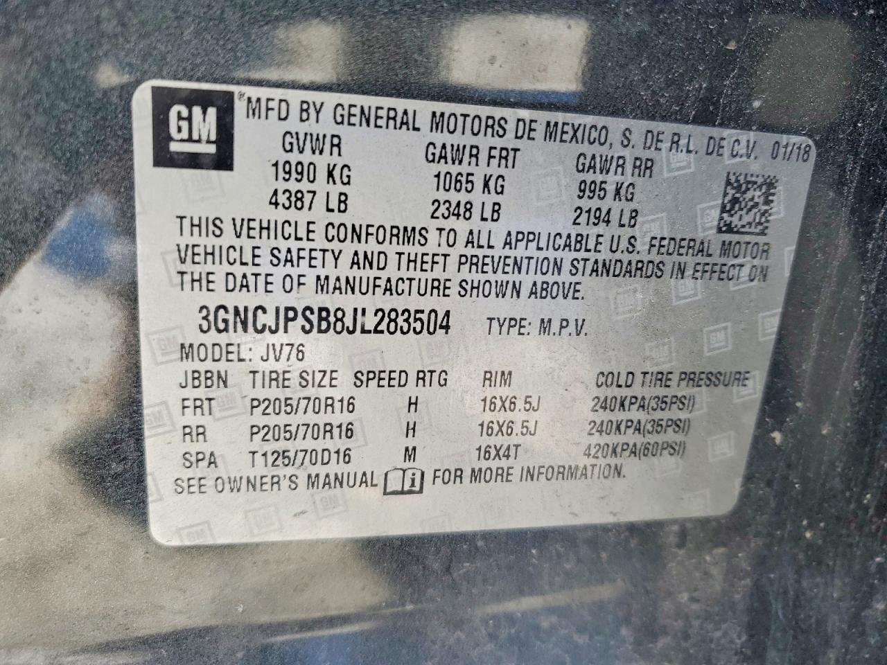 2018 Chevrolet Trax 1Lt - zdjęcie 13