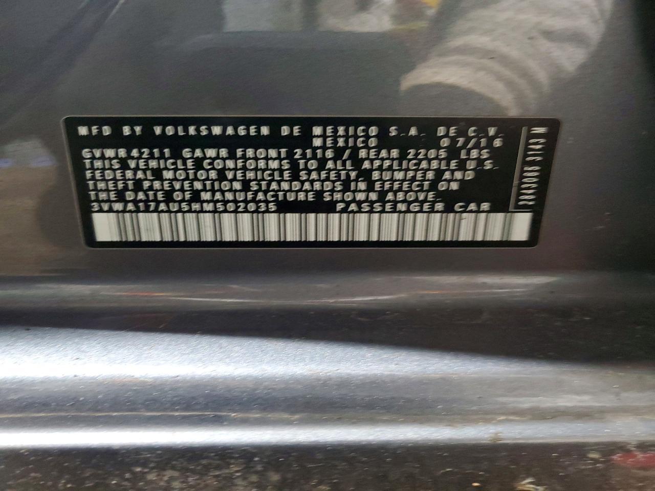 2017 Volkswagen Golf Sportwagen S - zdjęcie 12