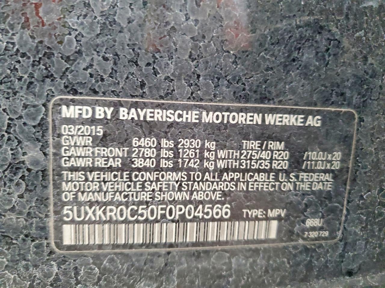 2015 BMW X5 xDrive35I - zdjęcie 13