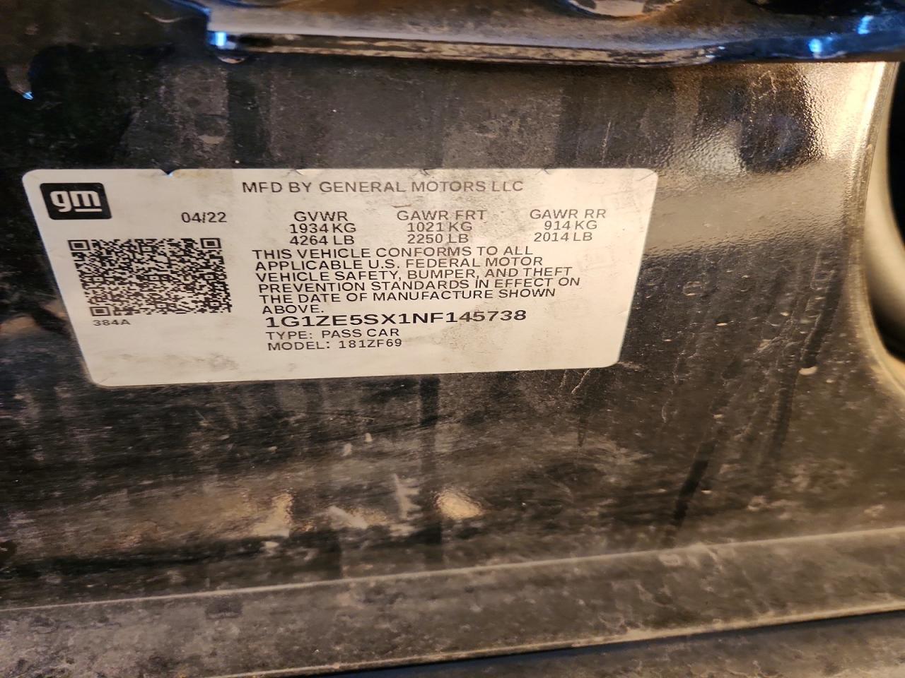 2022 Chevrolet Malibu Premier - zdjęcie 13