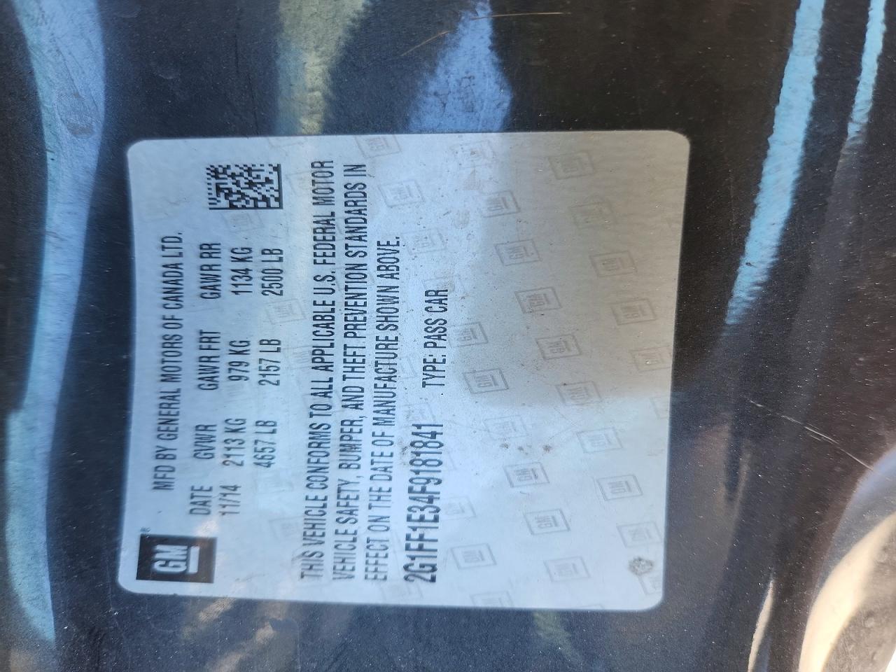 2015 Chevrolet Camaro Lt - zdjęcie 12