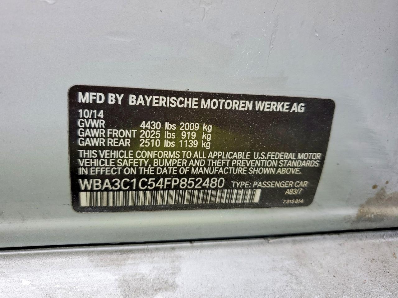 2015 BMW 328 I Sulev - zdjęcie 12