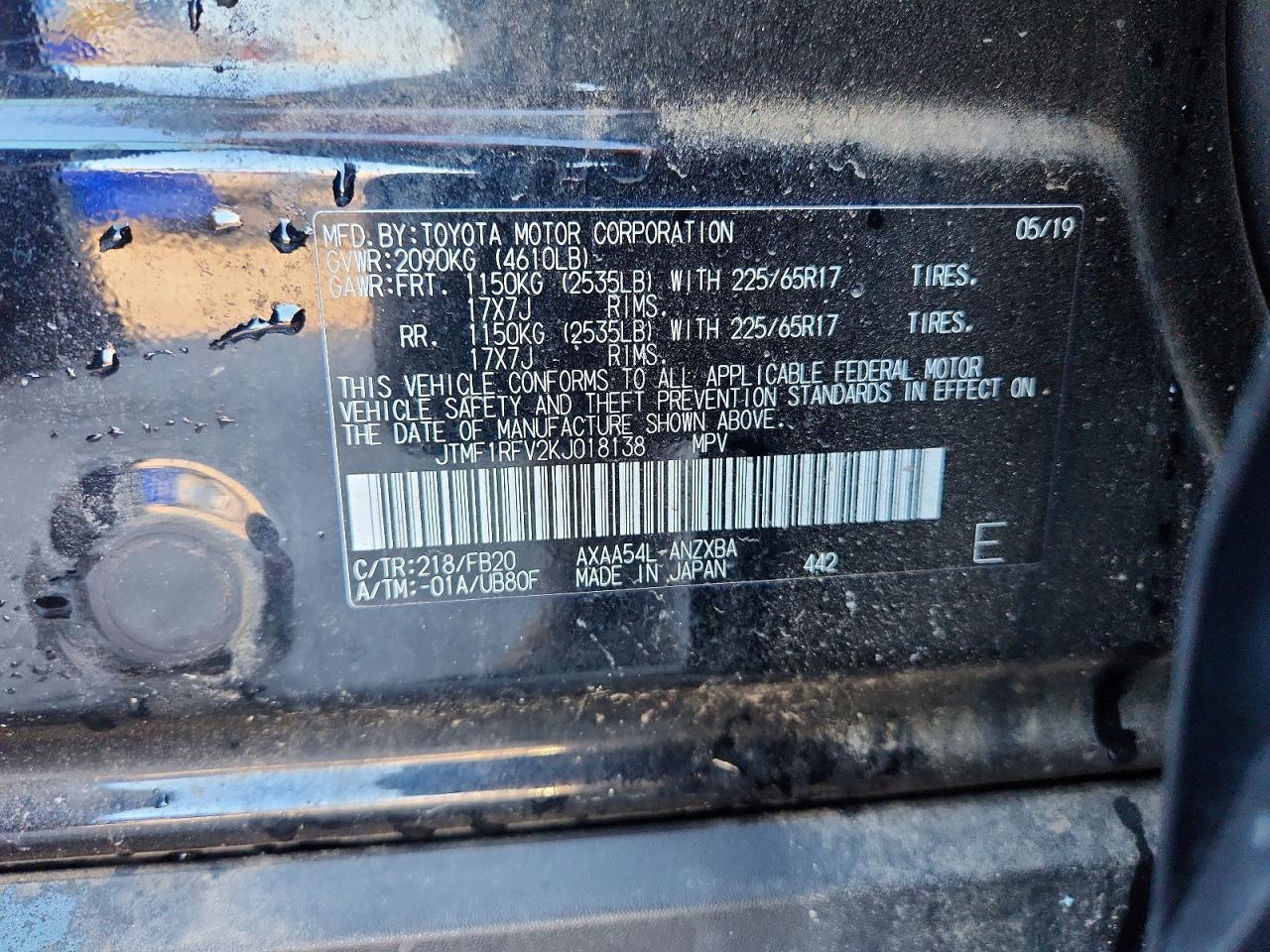 2019 Toyota Rav4 Le - zdjęcie 13