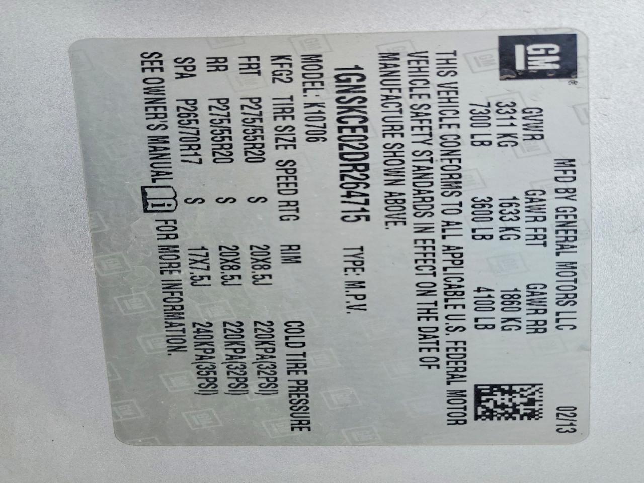 2013 Chevrolet Tahoe K1500 Ltz - zdjęcie 14