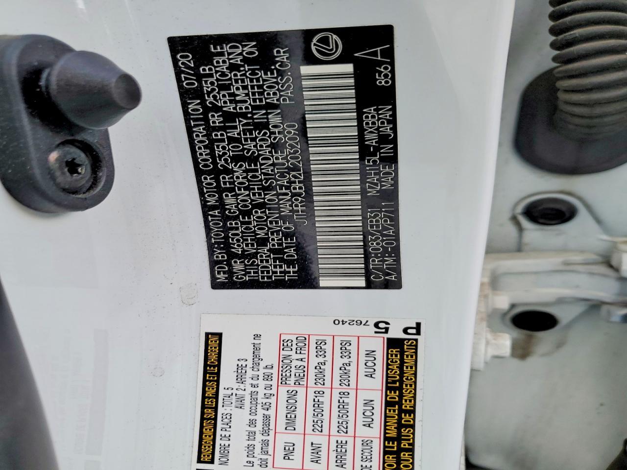 2020 Lexus Ux 250H - zdjęcie 12