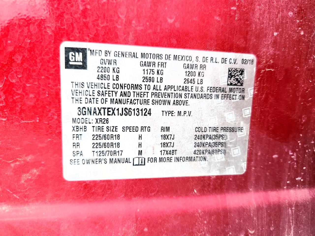 2018 Chevrolet Equinox Lt - zdjęcie 12