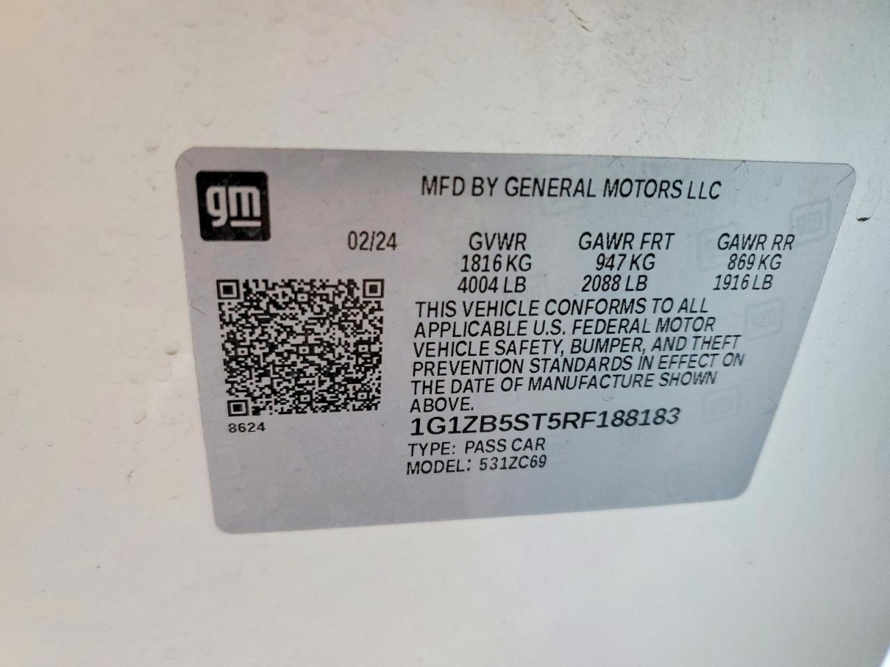 2024 Chevrolet Malibu Ls - zdjęcie 12