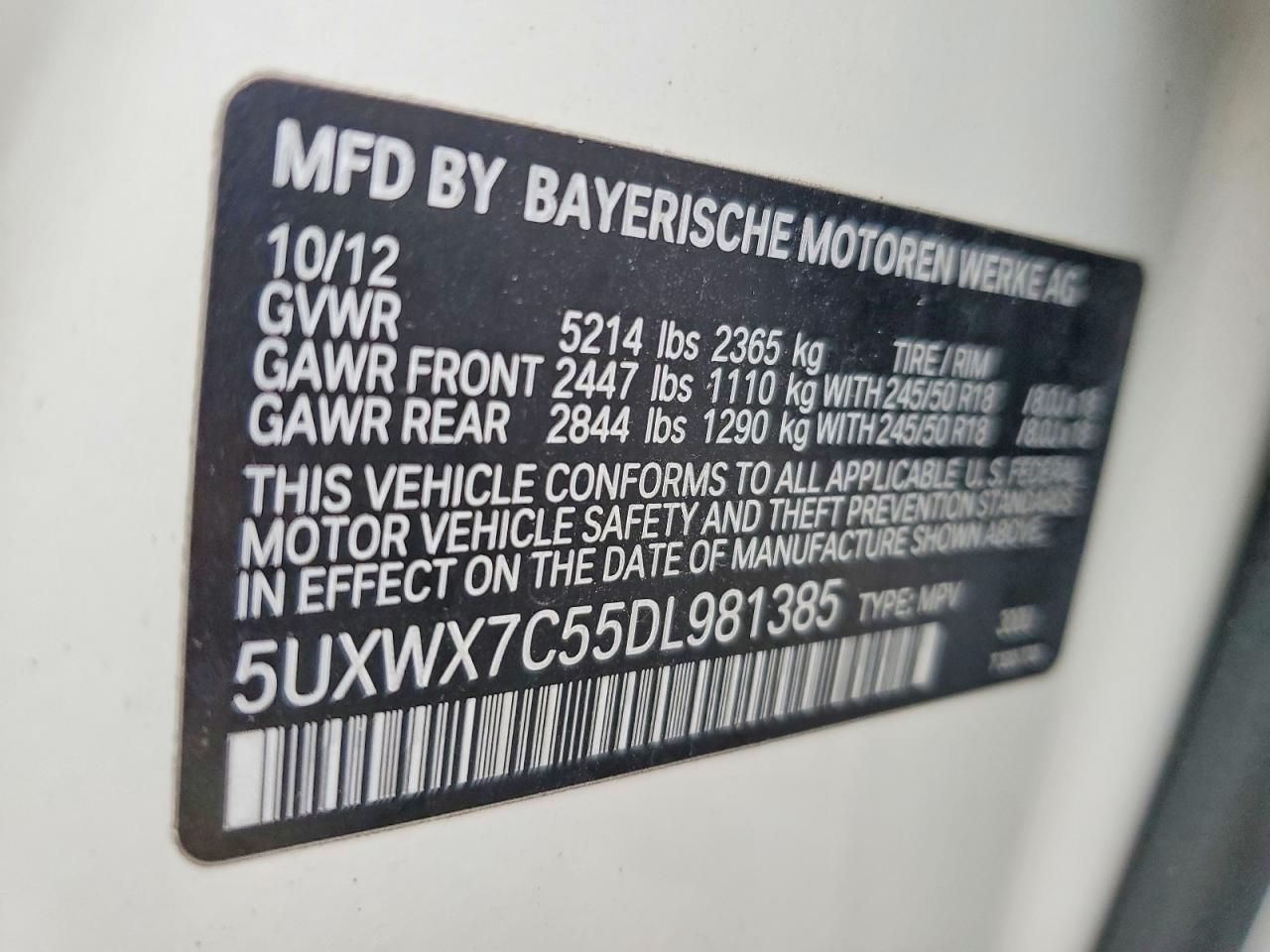 2013 BMW X3 xDrive35I - zdjęcie 14