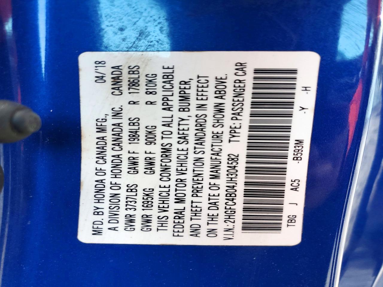 2018 Honda Civic Lx - zdjęcie 12