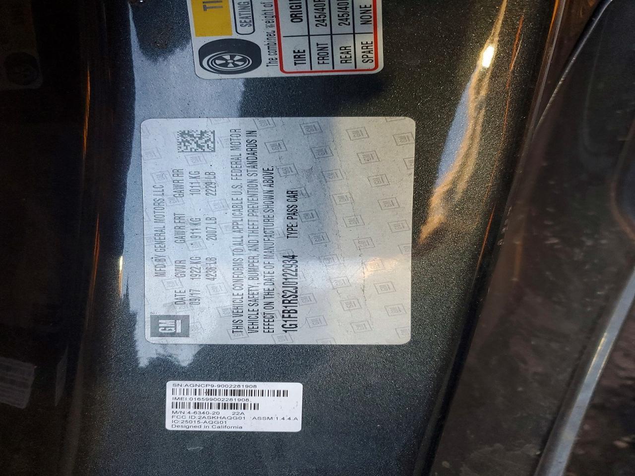 2018 Chevrolet Camaro Lt - zdjęcie 13