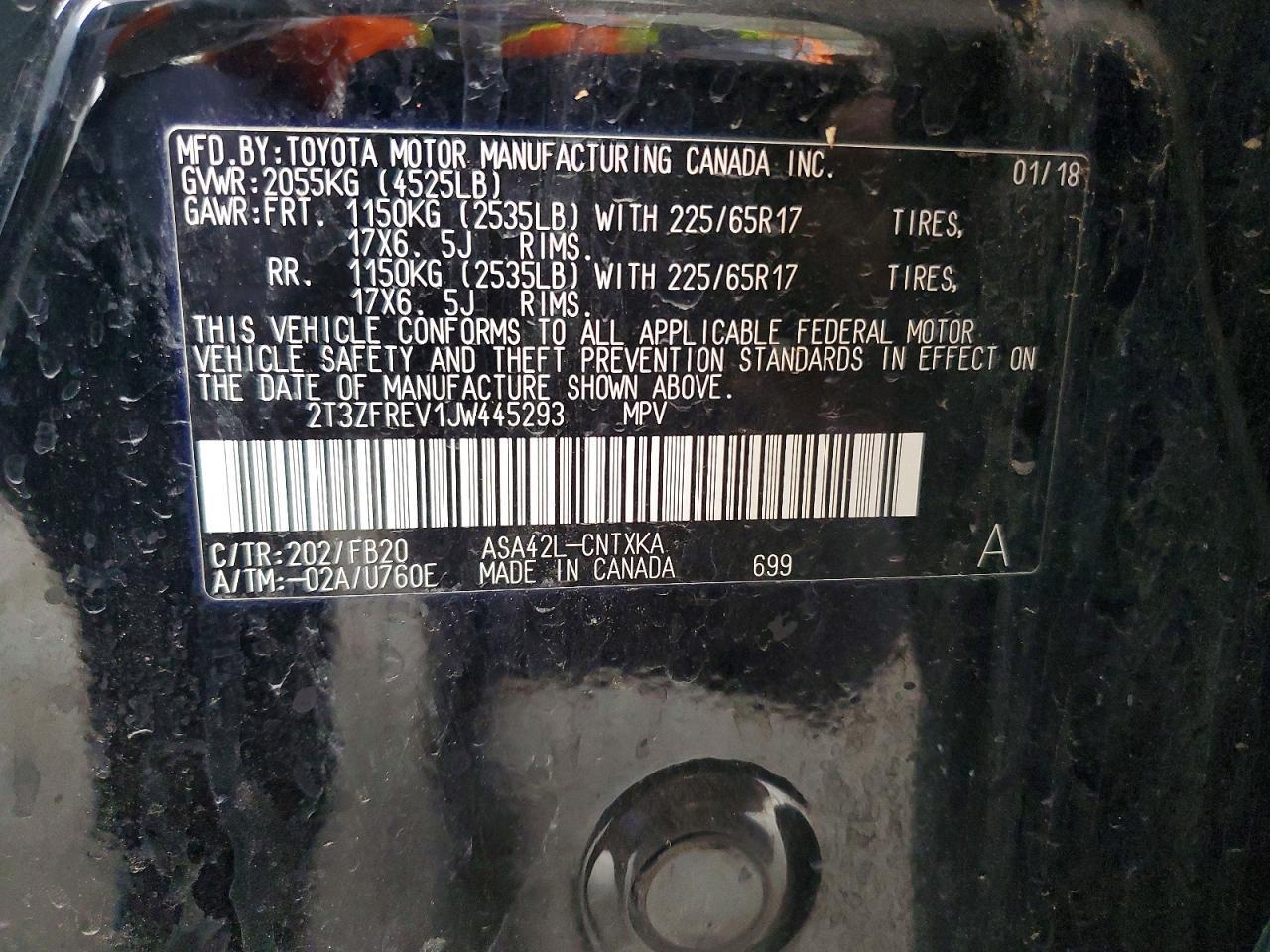 2018 Toyota Rav4 Le - zdjęcie 13