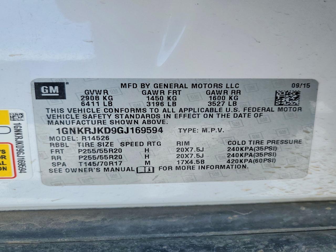 2016 Chevrolet Traverse Ltz - zdjęcie 13