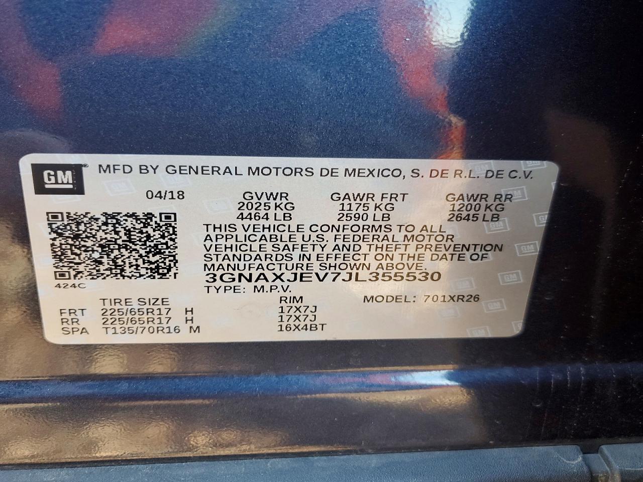 2018 Chevrolet Equinox Lt - zdjęcie 13