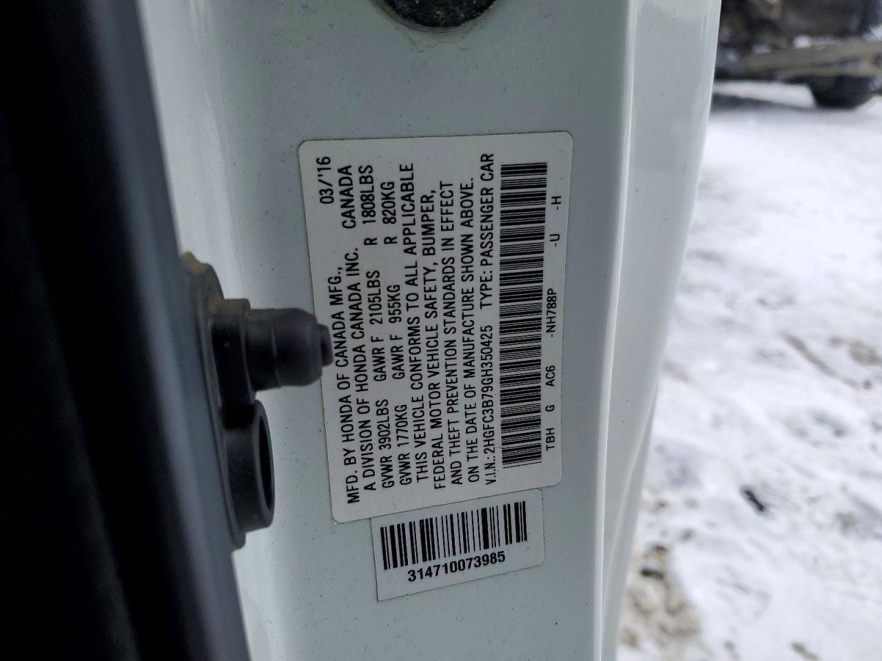 2016 Honda Civic Exl - zdjęcie 12