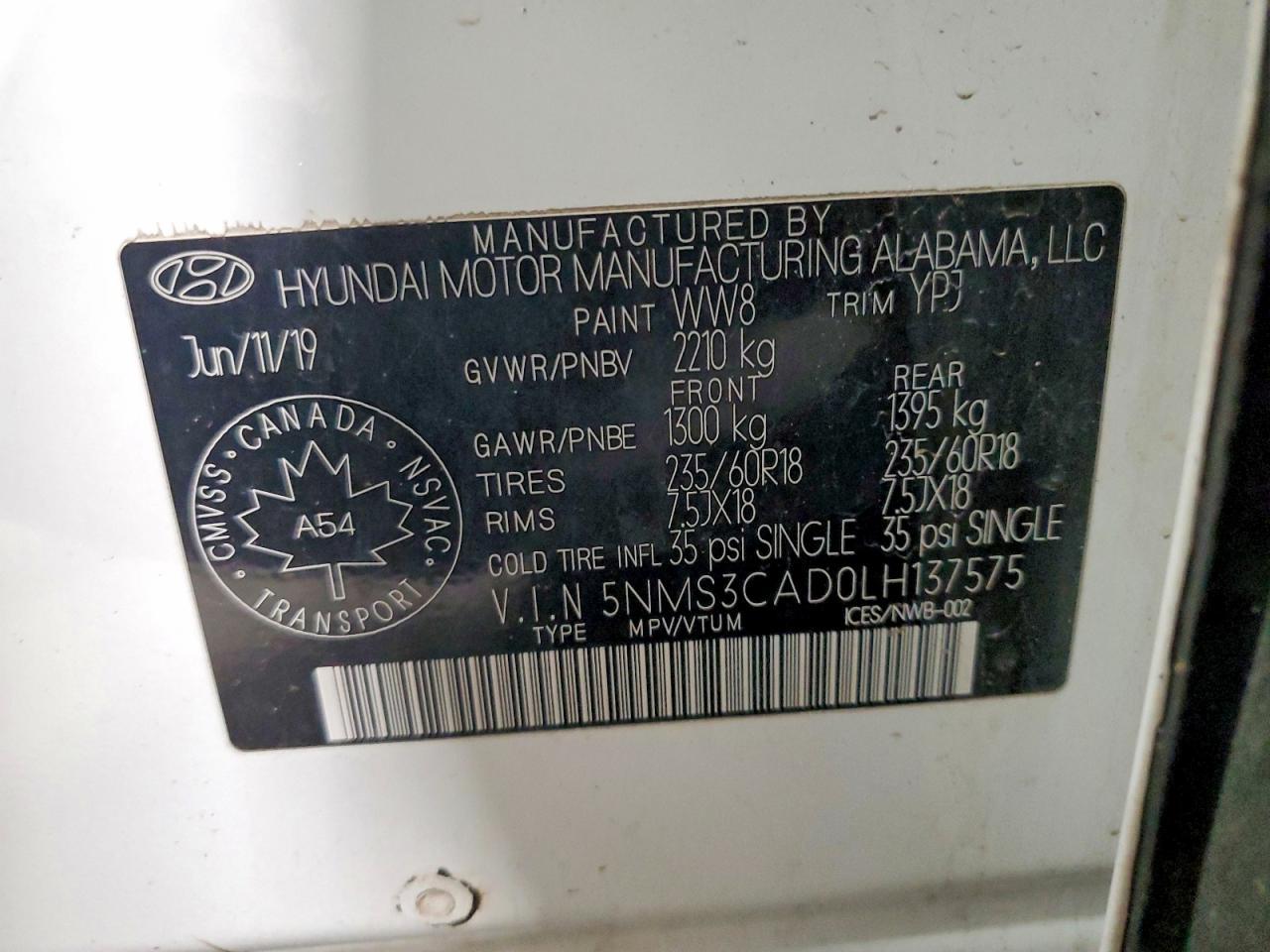 2020 Hyundai Santa Fe Sel - zdjęcie 14