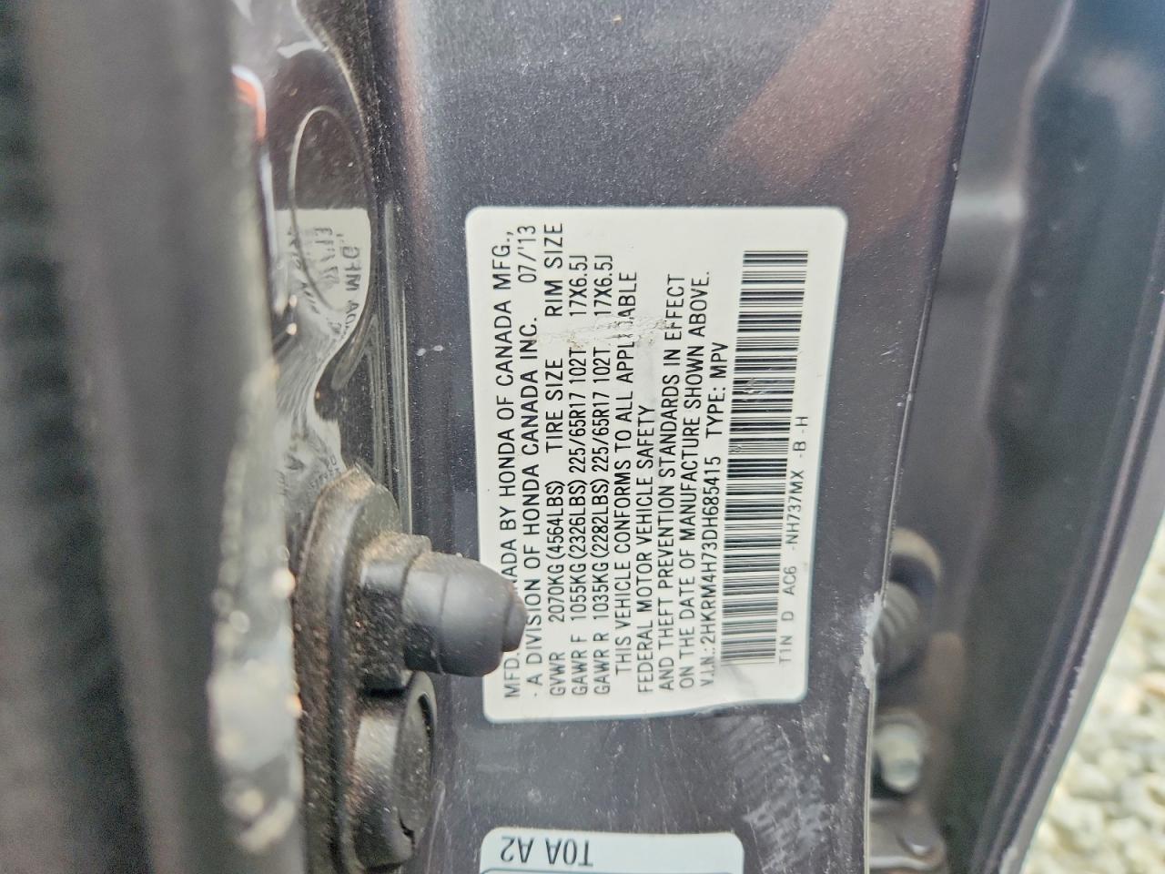 2013 Honda Cr-V Exl - zdjęcie 13