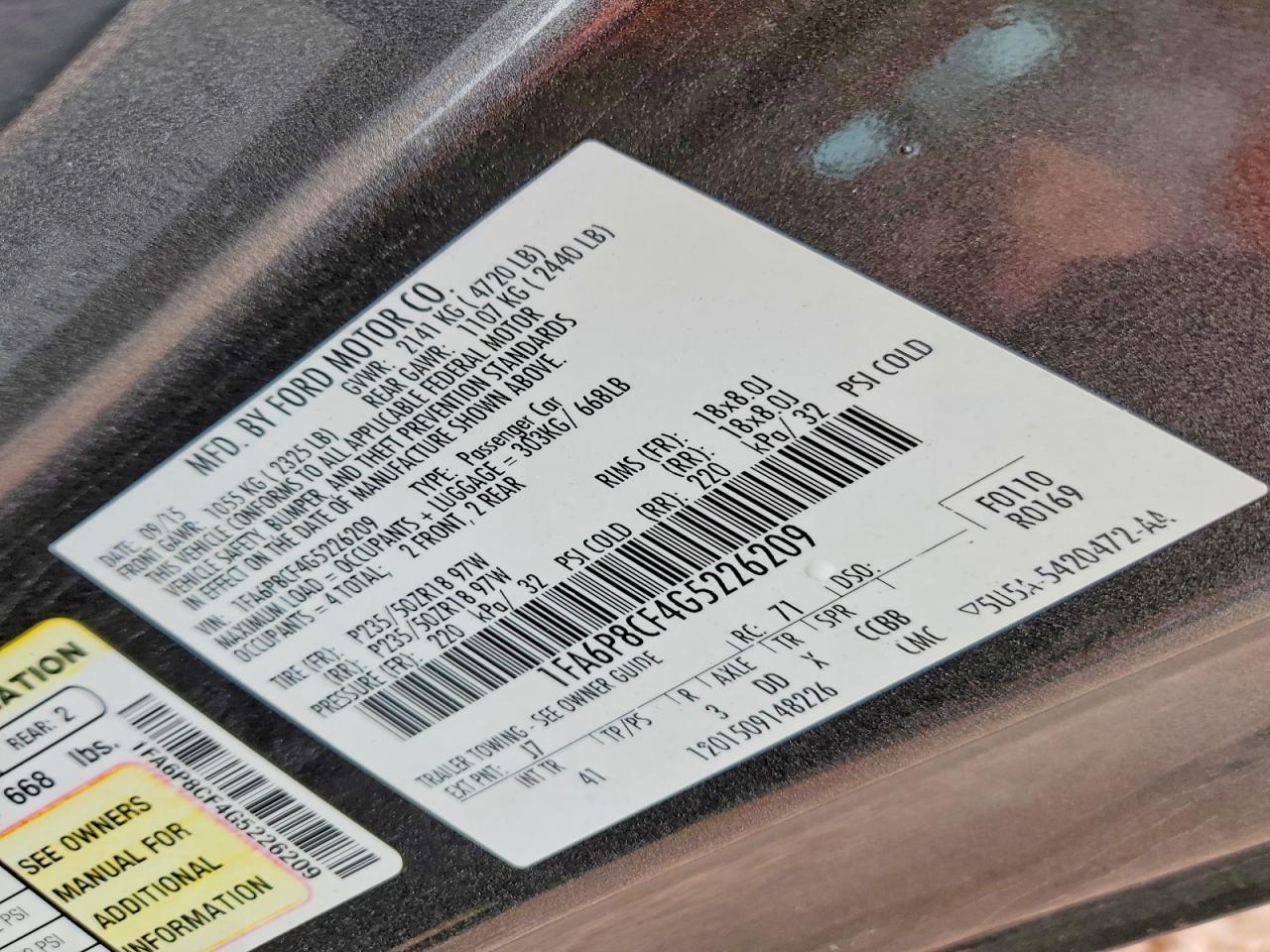 2016 Ford Mustang Gt - zdjęcie 12