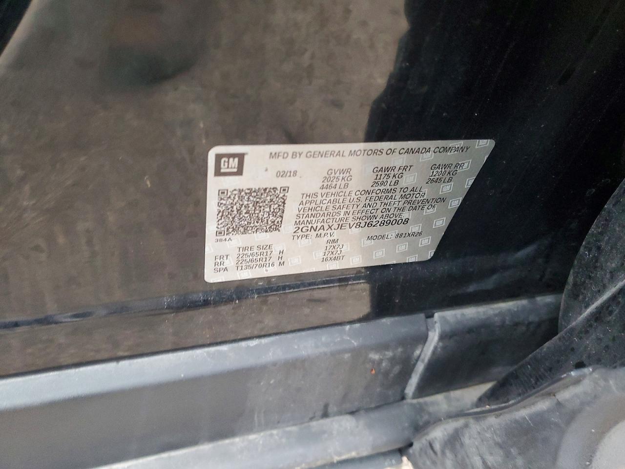 2018 Chevrolet Equinox Lt - zdjęcie 13