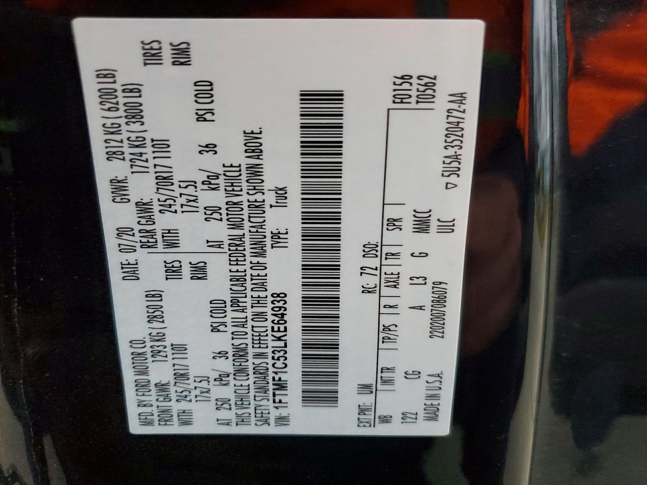 2020 Ford F150 - zdjęcie 12